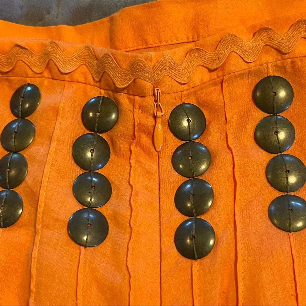 Tory Burch skirt‎ womens 10 NWT orange